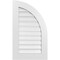 Ekena Millwork Quarter Round Top Right Surface Mount PVC Gable Vent w/ 3-1/2"W x 1"P Standard Frame, 20"W x 34"H GVPQR20X3401SF - alternate 1